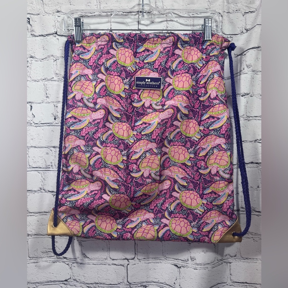 Simply Southern Colorful Turtle Print Bag